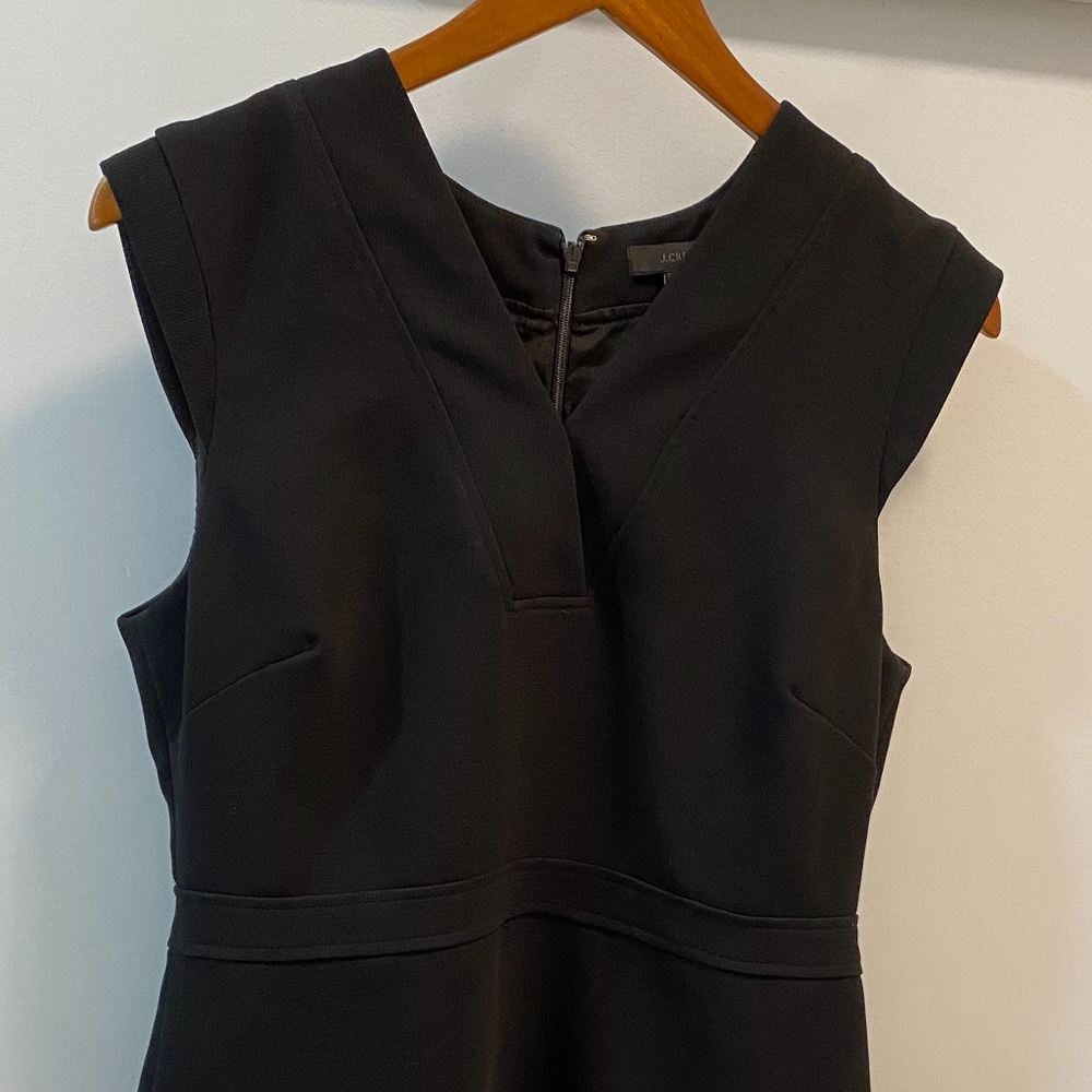 J Crew black wool dress size 12